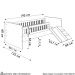 Cama Infantil Com Escorregador Lumiar C06 Branco - Mpozenato