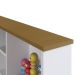Cama Infantil Com Nichos e Espelho House A05 Branco - Mpozenato