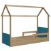Cama Infantil Montessoriana Casinha Infix C06 Aveiro/Azul - Mpozenato