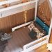 Cama Infantil Montessoriana Casinha Infix C06 Branco/Azul - Mpozenato