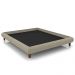 Cama King Base Box 193x203cm Pés Madeira Cold P02 Veludo Bege - Mpozenato