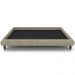 Cama King Base Box 193x203cm Pés Madeira Cold P02 Veludo Bege - Mpozenato