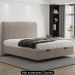 Cama King Flutuante Baú Cabeceira 195cm Fly S05 Linho Bege - Mpozenato