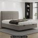 Cama King Flutuante Baú Cabeceira 195cm Fly S05 Linho Marrom - Mpozenato
