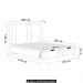 Cama King Flutuante Baú Cabeceira 195cm Fly S05 Linho Marrom - Mpozenato