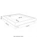 Cama Queen Base Box 158x198cm Pés Madeira Cold P02 Veludo Bege - Mpozenato