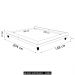 Cama Queen Base Box 160cm Many P02 Veludo Bege - Mpozenato