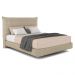 Cama Queen Flutuante Com Cabeceira 160cm Lyra S05 Linho Bege - Mpozenato