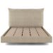 Cama Queen Flutuante Com Cabeceira 160cm Lyra S05 Linho Bege - Mpozenato