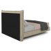 Cama Queen Flutuante Com Cabeceira 160cm Lyra S05 Linho Bege - Mpozenato