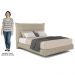 Cama Queen Flutuante Com Cabeceira 160cm Lyra S05 Linho Bege - Mpozenato