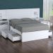 Cama de Casal 147cm 4 Gavetas Dreams F04 Branco - Mpozenato