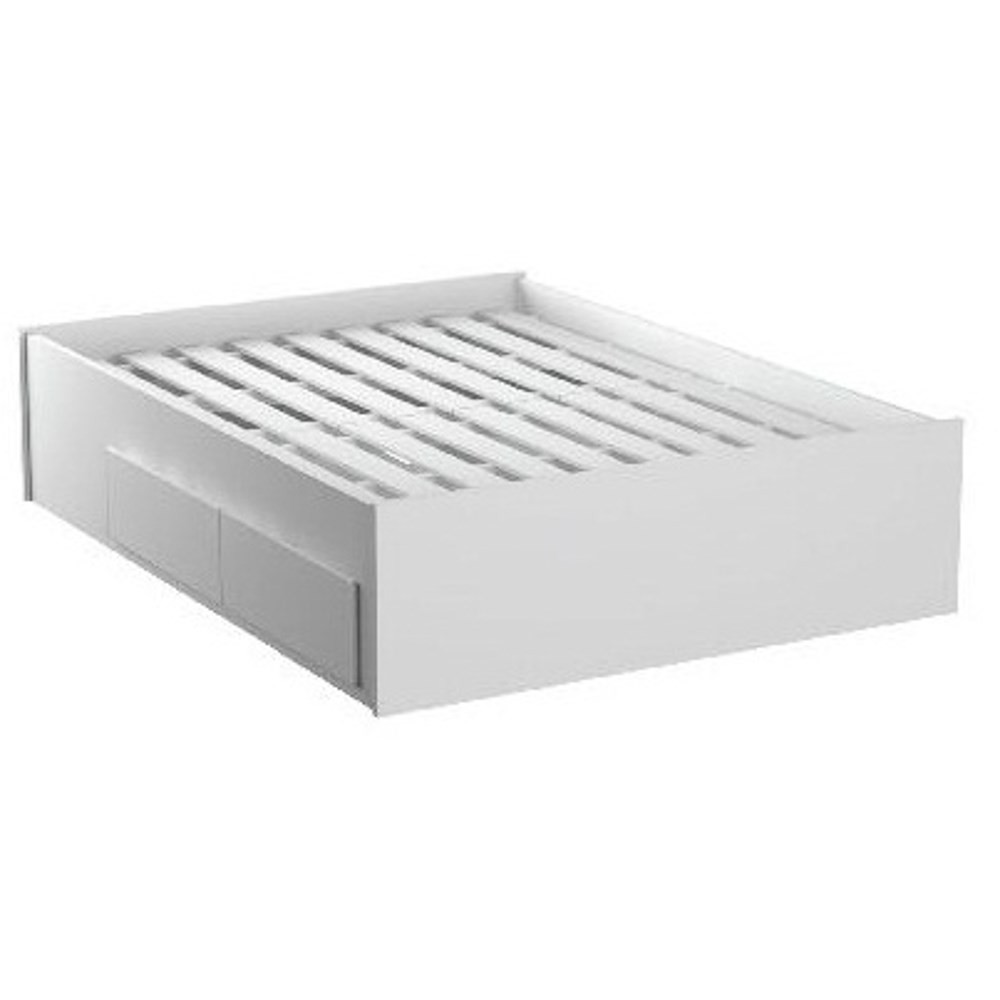 Cama de Casal Queen 167cm 4 Gavetas Dreams F04 Branco - Mpozenato
