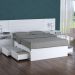 Cama de Casal Queen 167cm 4 Gavetas Dreams F04 Branco - Mpozenato