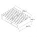 Cama de Casal Queen 167cm 4 Gavetas Dreams F04 Branco - Mpozenato