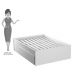 Cama de Casal Queen 167cm 4 Gavetas Dreams F04 Branco - Mpozenato