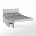 Cama de Casal com Cabeceira 147cm 4 Gavetas Dreams F04 Branco - Mpozenato