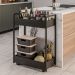 Carrinho Gourmet de Apoio Industrial 2 Prateleiras Sara M24 Preto - Mpozenato