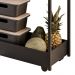 Carrinho Gourmet de Apoio Industrial 2 Prateleiras Sara M24 Preto - Mpozenato