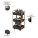 Carrinho Gourmet de Apoio Industrial 3 Prateleiras Liss M24 Preto - Mpozenato
