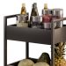 Carrinho Gourmet de Apoio Industrial 3 Prateleiras Liss M24 Preto - Mpozenato