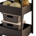 Carrinho Gourmet de Apoio Industrial 3 Prateleiras Liss M24 Preto - Mpozenato