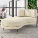 Chaise Longue Divã 163cm Braço Direito Logus D06 Linho Creme - Mpozenato