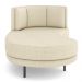 Chaise Longue Divã 163cm Braço Direito Logus D06 Linho Creme - Mpozenato