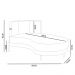 Chaise Longue Divã 163cm Braço Esquerdo Logus D06 Linho Creme - Mpozenato