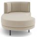 Chaise Longue Divã 164cm Braço Direito Logus D06 Veludo Bege - Mpozenato