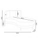 Chaise Longue Divã 164cm Braço Esquerdo Logus D06 Veludo Verde - Mpozenato