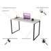 Conjunto Escritório Estilo Industrial Mesa 120cm e Estante 60cm 4 Prateleiras Prisma C08 Snow - Mpozenato