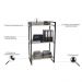 Conjunto Escritório Estilo Industrial Mesa 135cm e Estante 60cm 3 Prateleiras Prisma C08 Snow - Mpozenato