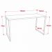 Conjunto Escritório Estilo Industrial Mesa 135cm e Estante 60cm 3 Prateleiras Prisma C08 Snow - Mpozenato