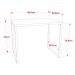 Conjunto Escritório Estilo Industrial Mesa 90cm e Estante 60cm 3 Prateleiras Prisma C08 Snow - Mpozenato