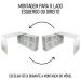 Conjunto Escritório Home Office 4 Peças Mity A06 Branco - Mpozenato