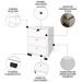 Conjunto Escritório Home Office 4 Peças Nil A06 Branco - Mpozenato