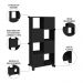 Conjunto Escritório Home Office 4 Peças Nil A06 Preto - Mpozenato