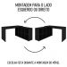 Conjunto Escritório Home Office 4 Peças Side A06 Preto - Mpozenato