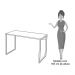 Conjunto Escritório Mesa 120 e Estante Studio Industrial M18 Branco - Mpozenato
