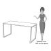 Conjunto Escritório Mesa 150 e Estante Studio Industrial M18 Branco - Mpozenato