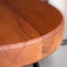 Conjunto Mesa Bistrô Alta e 4 Banquetas com Encosto Estilo Industrial Aura D09 Peroba - Mpozenato