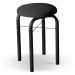 Conjunto Mesa de Cozinha Prattica Industrial 120cm com 2 Banquetas F02 Branco/Preto - Mpozenato