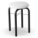 Conjunto Mesa de Cozinha Prattica Industrial 120cm com 2 Banquetas F02 Preto/Branco - Mpozenato