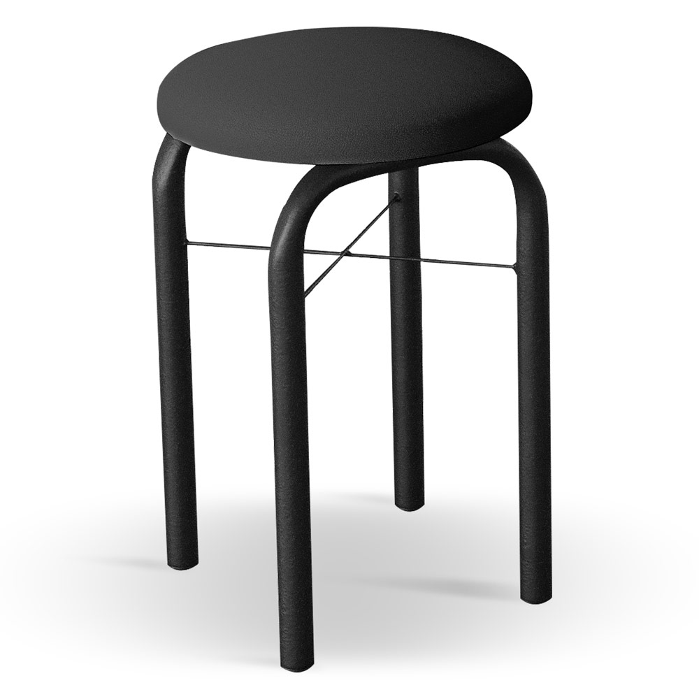 Conjunto Mesa de Cozinha Prattica Industrial 120cm com 4 Banquetas F02 Nature/Preto - Mpozenato