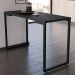 Conjunto Mesa de Cozinha Prattica Industrial 120cm com 4 Banquetas F02 Preto - Mpozenato