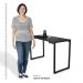 Conjunto Mesa de Cozinha Prattica Industrial 120cm e 2 Cadeiras Eames F02 Preto - Mpozenato