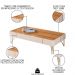 Conjunto Sala de Estar com Cristaleira Agnes H01 Off White/Cinamomo - Mpozenato