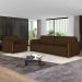 Conjunto Sofá 3 Lugares 223cm e Poltrona 98cm Amaranto M22 Veludo Marrom - Mpozenato