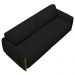 Conjunto Sofá 3 Lugares 223cm e Poltrona 98cm Amaranto M22 Veludo Preto - Mpozenato